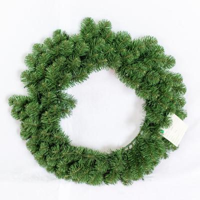 China 2022 Green PVC Pine Needle Wreath New Product Artificial Christmas Wreath for sale