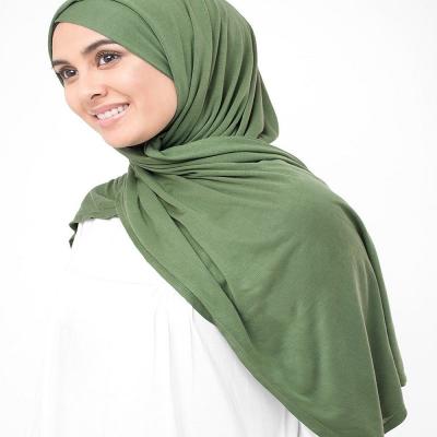 China New Shade Hijab Maxi Scarf Solid Color Classic Light Weight Premium Cotton Tank Top Hijab for sale