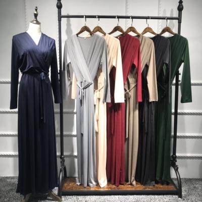 China Modest Muslimah Styling Wholesale Women's Maxi Dress Islamic Clothing Ramadan Muslim Abaya Kaftan Long for sale