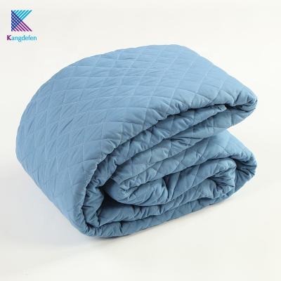 China Follow Customer Request Blue Vintage Polyester Bed Comforter Bedding Set Comforter Material for sale