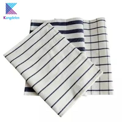 China Waterproof Color Printing Hotel Restaurant Square Solid Stripe Geometric Tablecloth for sale