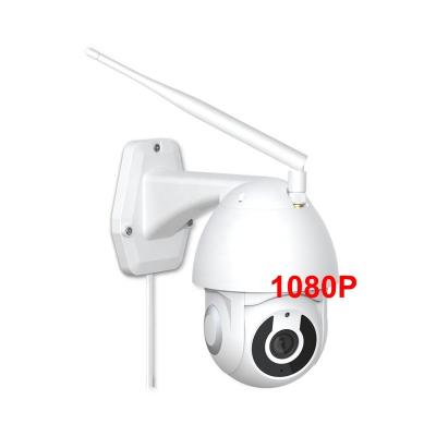 China NIGHT VISION one wifi smart camera wireless camera ptz 1080p control tuya APP dome ptz IP outdoor camera with wall mount bracket for sale