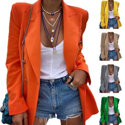 China 2021 autumn breathable active workers coat casual solid color new fashion for women blazer jacket for sale