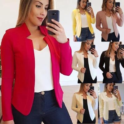 China Anti-Wrinkle 2021 New Plus Size Cardigan Women's Long Sweater Jackets Women's Casual Suit Jacket Suit for sale