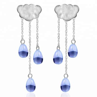 China Unique Design Earrings Designer Jewelry Cloud 925 Earring Handmade Silver for sale