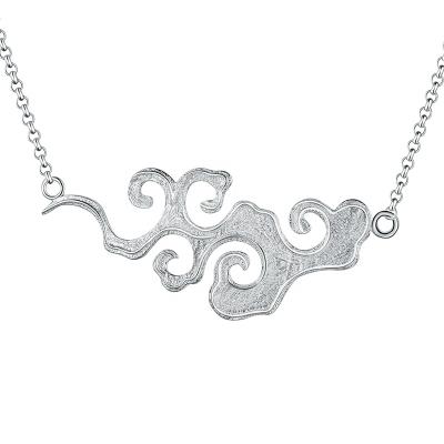 China Trendy Fashion Style Sunset Clouds Pendant Necklace 925 Silver For Women Jewelry Wholesale for sale