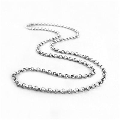 China CLASSIC 925 Sterling Silver Link Chain Long Necklace Chain For Women Men Jewelry Wholesale for sale