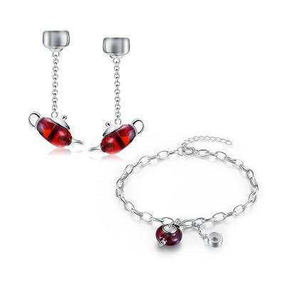 China CLASSIC Handmade Teapot Gemstone Sterling Silver Jewelry Set With Earrings Bracelet for sale