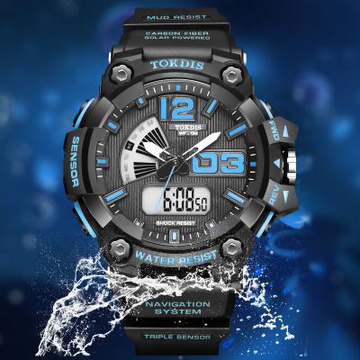 China Hot Dual Display Day / Date Watch Waterproof Electronic Multi Function Watch Outdoor Watches For Sports for sale