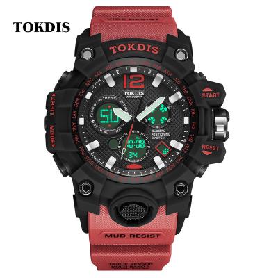 China Automatic Date TOKDIS Fashion Sport Man Watches Gift 2361-6 Full Screen Promotional Round Sport Smart Watch for sale