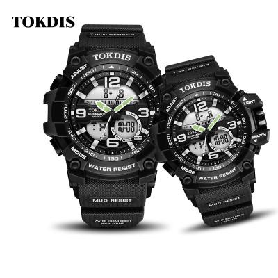 China Day / Date Digital Sports Watch Dual Display Waterproof Electronic Watch Digital Watch for sale