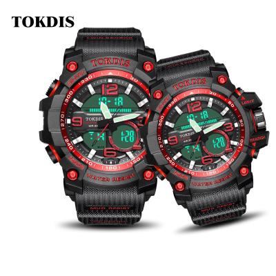 China Electronic Waterproof Dual Display Sports Digital Watch Day/Date Watch Digital Watches for sale