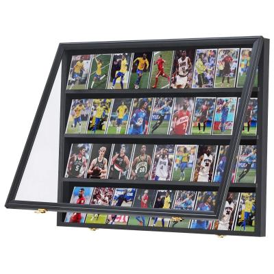 China Amazon 36 Hot Sale Environment Friendly Rated Sports Card Storage Case Wall Display Rack For Basketball Football Cards for sale