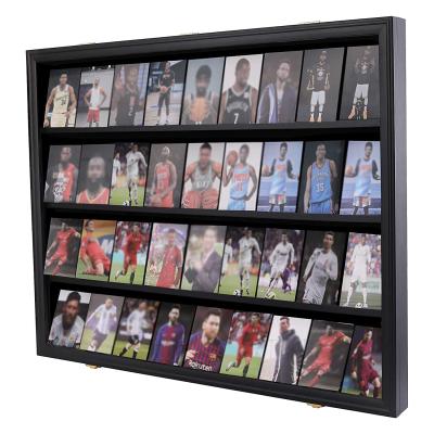 China Wholesale Wooden Sports Cards Morden Basketball Cards Showcase Baseball Football Hockey Football for sale