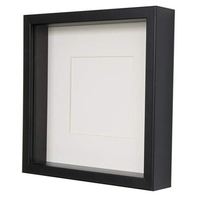 China Wholesale Fashionable High Quality Custom Cheap Deep Square MDF 3D Shadow Box Frame Display Photo Frame for sale