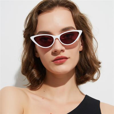 China Thin Sunglasses Men Women Trend Small Fashion Sunglasses Y&Y Semi-metal Frame White Frame for sale