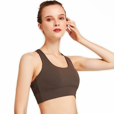 China New arrived regenerative bra breathable solid color back beauty sports yoga bra fixed nude summer wear for sale