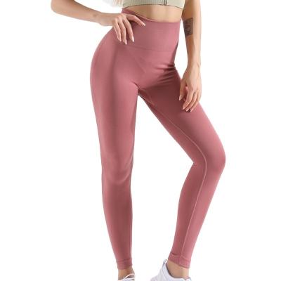 China High Waist Tummy Control Women Breathable Yoga Leggings Gym Workout Stretch Seamless Running Pants for sale