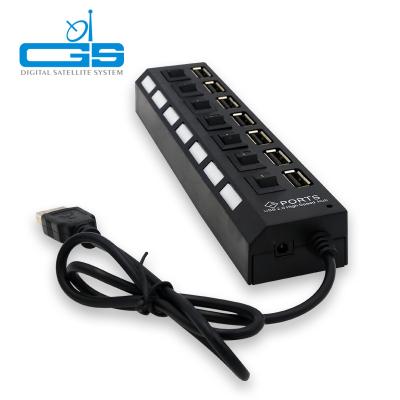 China MP3 Player/Mobile Phone/Computer 4 7 10 Port Around USB2.0 USB Hub Data Carrier Speed ​​Adapter Charger Data Hub for sale