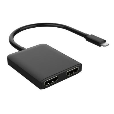 China Laptop/Portable Video Transfer 2 Mobile/Monitor in 1 USB Type C to Dual HD 4K 60HZ Multiport USB-C Hub Male Adapter for sale