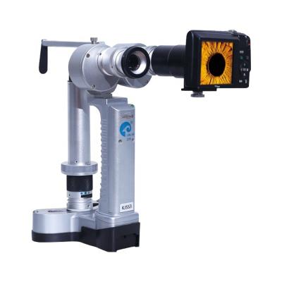 China Portable metal ophthalmology equipment KJ5S3 slit lamp with camera rechargeable slit lamp with high quality for sale