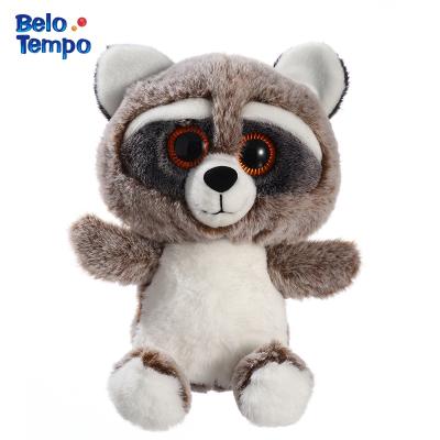 China Factory new mini big eyes cute gift cute promotional toy forest raccoon simulation stuffed animal toy for sale