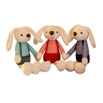 China Cute Plush Doll Product Cartoon Long Ears Use Clothes Rabbit Stuffed Toy Doll Baby Toy Gift Plush Pillow for sale