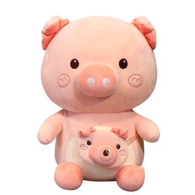 China Cute Cute Pig Stuffed Plush Toy Rag Doll Sleeping Pillow Fun Cartoon Bubble Camera Pig Doll for sale