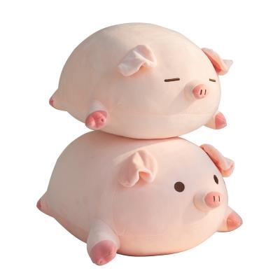 China Cute Fun Cute Pig Stuffed Plush Toy Pig Doll Bed Sleeping Pillow Rag Doll Piggy Birthday Gift for sale