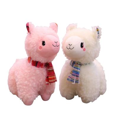 China Cute Fun Sheep Alpaca Animal Stuffed Plush Toys Birthday Gift For Kids Friends Bedroom Rag Dolls Home Decoration Lamb Plush Pillow for sale