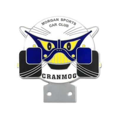 China Custom Emblems of Europe Logo Round Car Grill Badges for sale