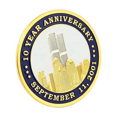 China Europe Anniversary Promotional Mens Gold Thin Enamel Pins Lapel Pin For Suit for sale