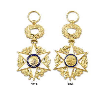 China Europe Manufacturer Factory Price Miraculous 3D Gold Souvenir Medal for sale