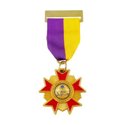 China Europe Cheap Customized Military Medal With Ribbon Special Shaped for sale