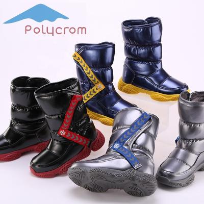 China Shiny Colorful Kids Winter Snow Boots Children Warm Boots Waterproof for sale