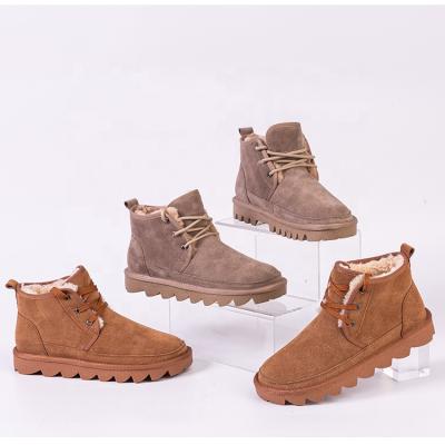 China Fashion Trend Fashion Leather Snow Winter Man Snow Boots Warm Custom Made Men for sale