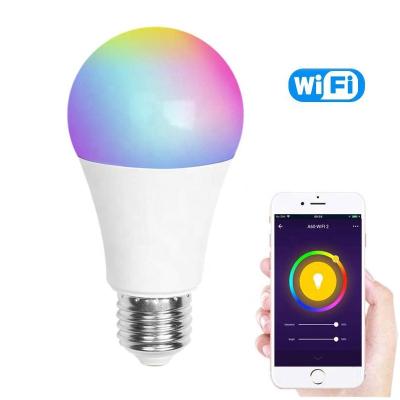 China Tuya Google Assistant Alexa 9W wifi rgb e26 e27 b22 residential dimmable smd lights home raw material lamp led smart bulb for sale