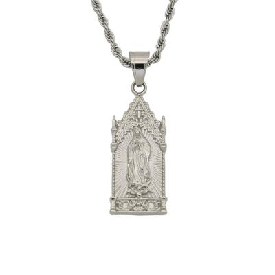 China Religious Beliefs Stainless Steel Jewelry Catholicism Mary Pendant Virgin Mary Church Religious Blessed Mother for sale