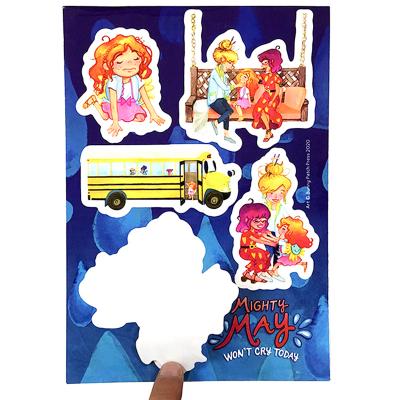 China Factory direct design waterproof brand sticker custom waterproof kiss cut vinyl sticker sheet for sale