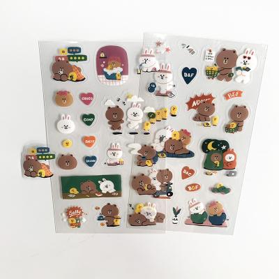 China Waterproof High Quality Eco-friendly Adhesive Cartoon Kiss Cut Sheet Sticker Paper Custom Printing for sale