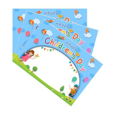 China Europe Children's Day Festival Cards Colorful Printing Paper Card Custom Creative Greeting Card for sale