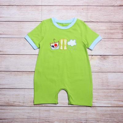 China New Breathable/Comfortable Summer Cartoon Season Umbrella Rain Boots Cloud Boutique Short Boy Kids Clothes Short Sleeve Romper for sale