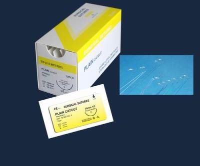 China Disposable PLAIN Absorbable And Non-absorbable Surgical Suture(PGA/ PDO/ VICRYL /CATGUT) for sale