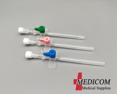 China high quality  iv cannula catheter  with injection port and wings 14G 16G 18G 20G 22G 24G 26G sterile by eo gas for sale