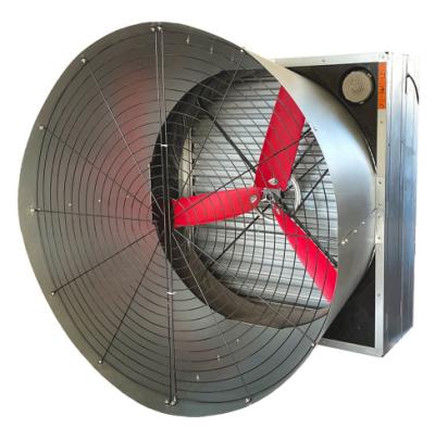 China Poultry Farm / Factory / Greenhouse / Chicken Threw Munter Type 275gsm Galvanized Multi Cone Fan With Shutters Poultry Farm Ventilation Fan For Poultry And Greenhouse Cooling for sale