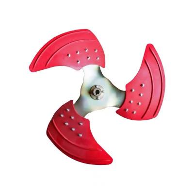 China 1.1/1.5/2.2/3./4KW Evaporative Industrial Air PP Cooler Materials Iron Plastic Blades For Industrial Air Conditions for sale