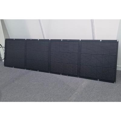 China High Efficiency Mono Outdoor Waterproof Solar Panel 200W Faster Charging Flexible Folding Solar Panel for sale