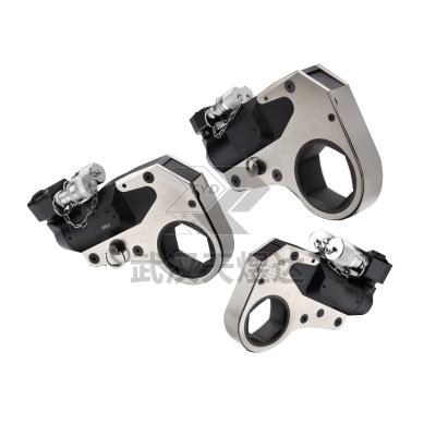 China TYP-SHW2 Aluminum Titanium Alloy 4XLCT 70 Mpa Electric Hollow Hydraulic Torque Wrench Factory Price 546~5458N.m for sale