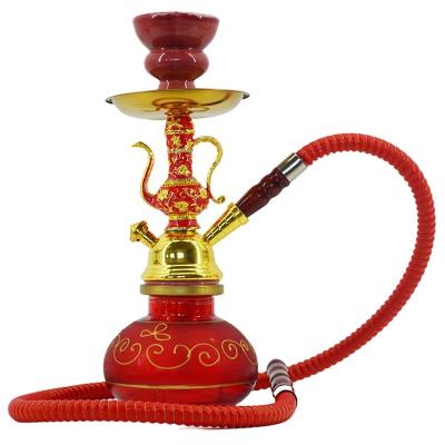 China 26cm Deluxe Hookah Shisha Hose Set Chichas With Tongs Ceramic Bar Charcoal Bowl Smoking Accessories for sale