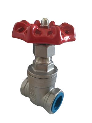 China CE / ISO Stainless Steel Gate Valve Female Thread For Water Gas Oil for sale